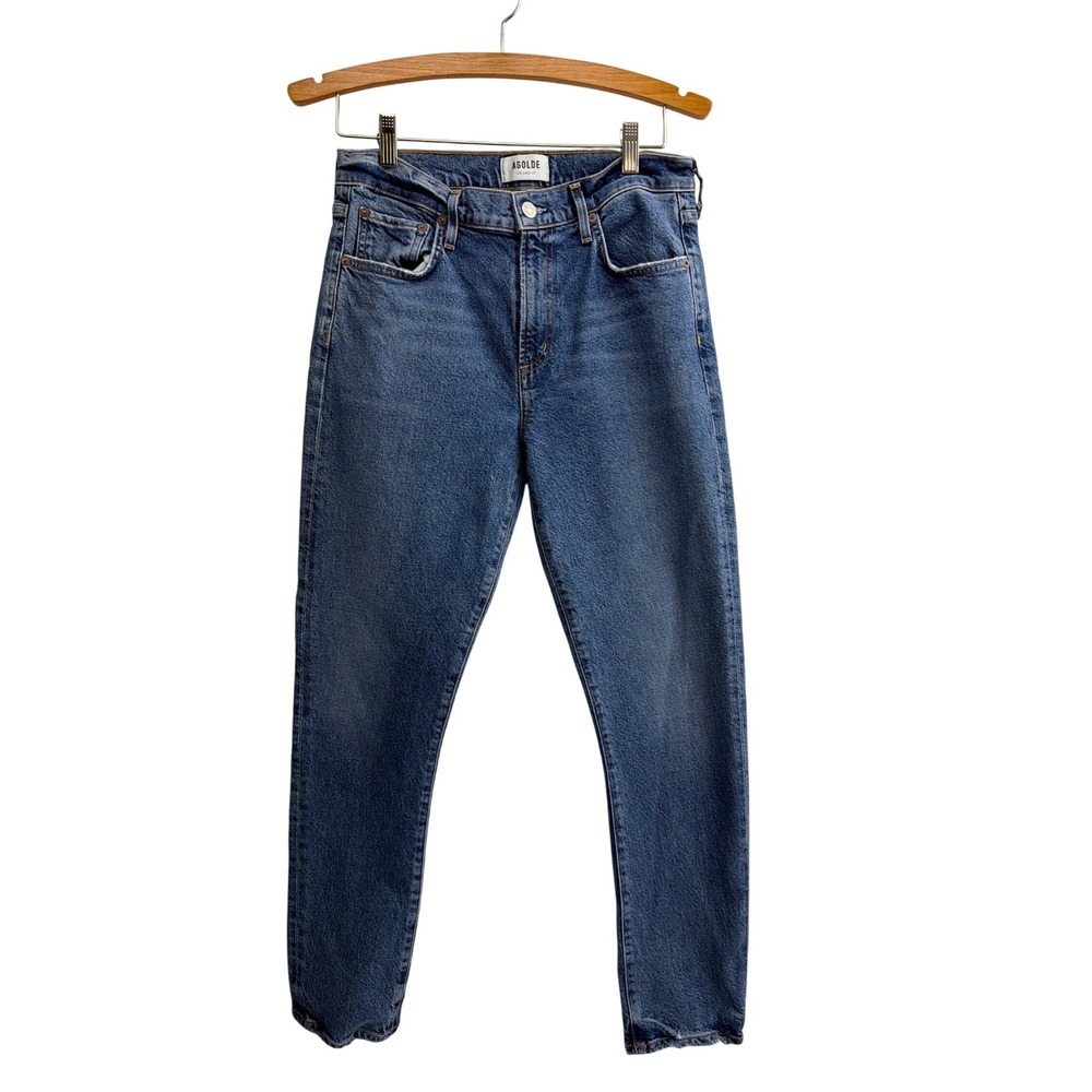 AGOLDE "Toni" Mid Rise Straight Leg Jeans Medium Wash Toni Fit Size 28 - Picture 3 of 14